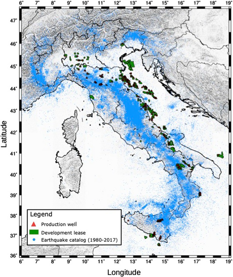Open access | Can Hydrocarbon Extraction From the Crust Enhance or Inhibit Seismicity in Tectonically Active Regions? A Statistical Study in Italy.