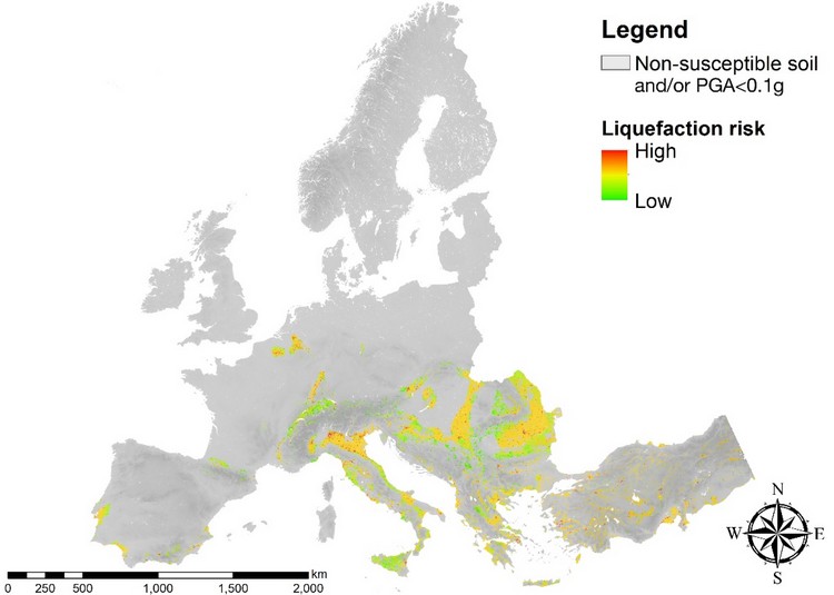 A Geospatial Approach for Mapping the Earthquake-Induced Liquefaction Risk at the European Scale